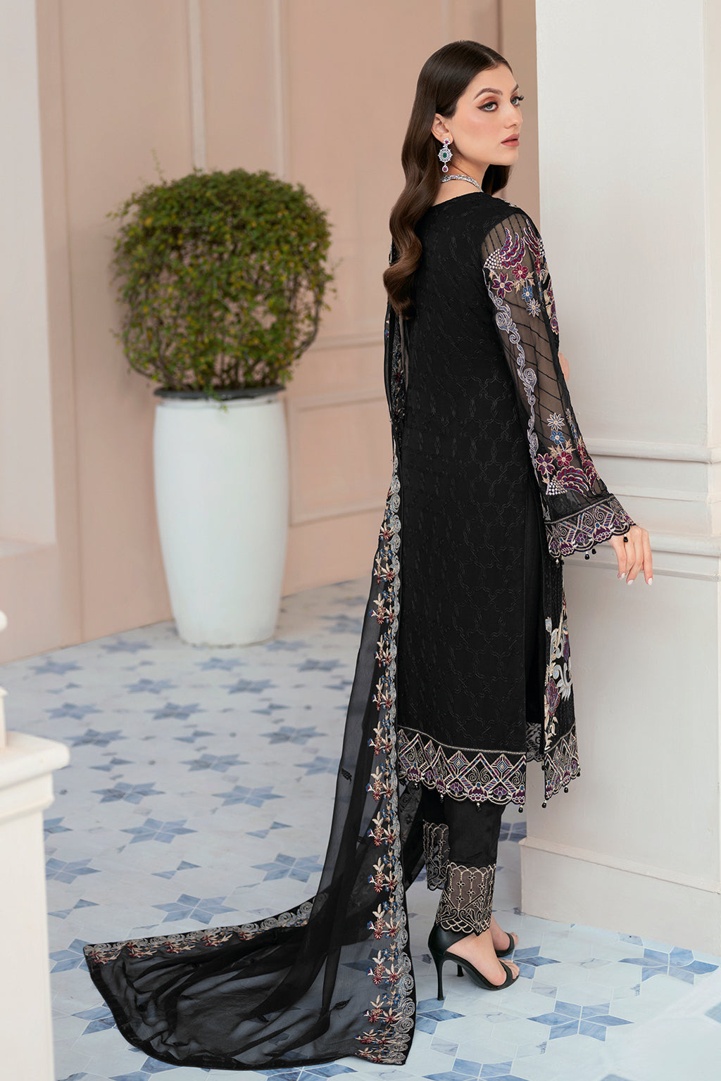 Ramsha | Rangoon Chiffon Collection 24 | D-906 - Khanumjan  Pakistani Clothes and Designer Dresses in UK, USA 