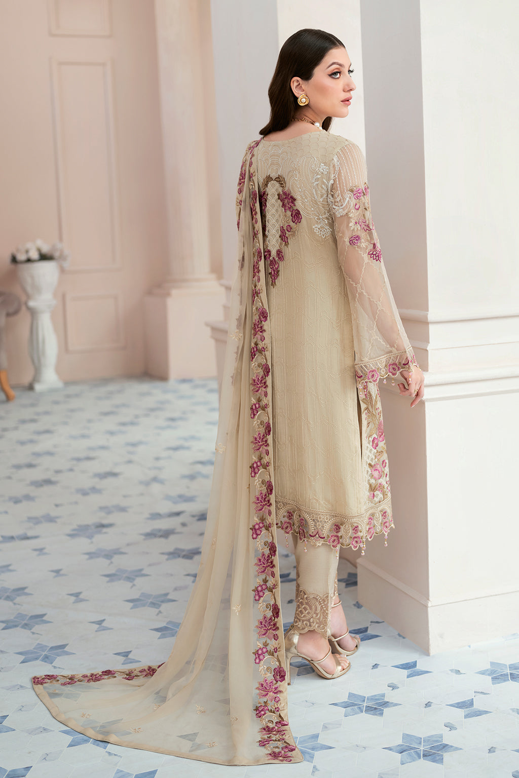 Ramsha | Rangoon Chiffon Collection 24 | D-909 - Khanumjan  Pakistani Clothes and Designer Dresses in UK, USA 