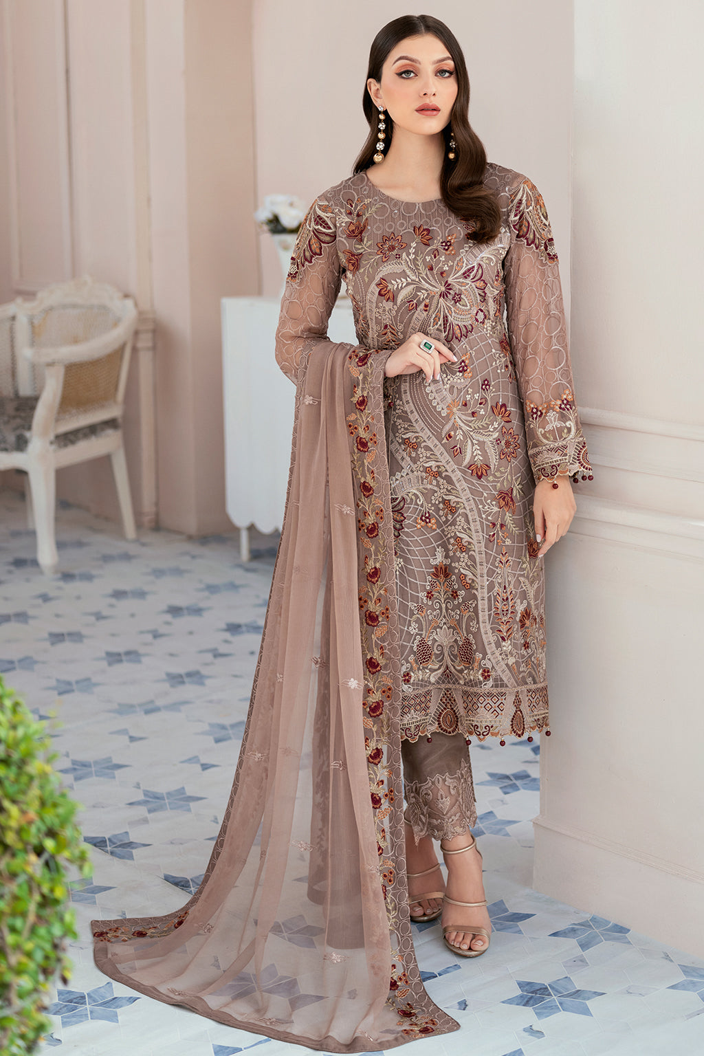 Ramsha | Rangoon Chiffon Collection 24 | D-905 - Khanumjan  Pakistani Clothes and Designer Dresses in UK, USA 