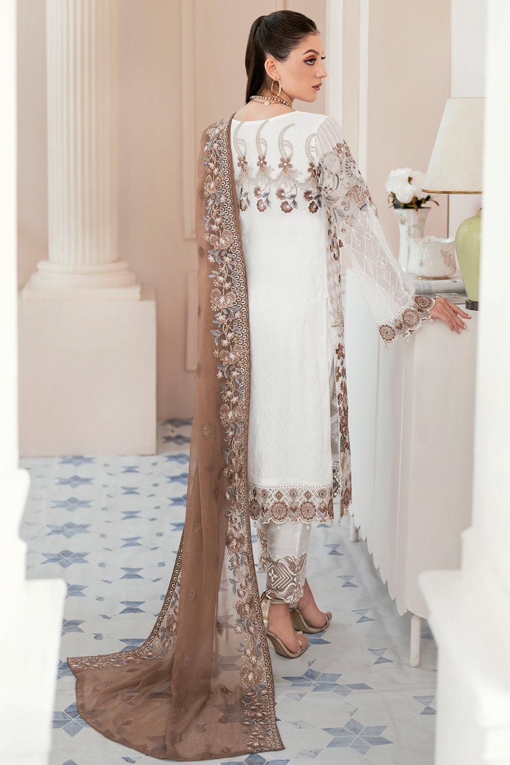 Ramsha | Rangoon Chiffon Collection 24 |  D-911 - Khanumjan  Pakistani Clothes and Designer Dresses in UK, USA 