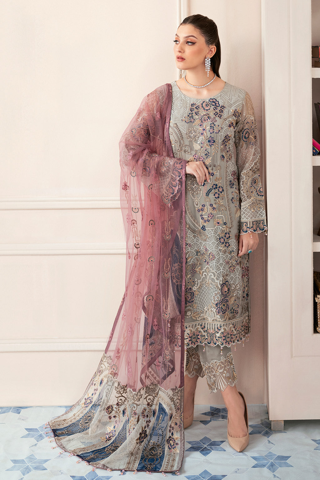 Ramsha | Rangoon Chiffon Collection 24 | D-907 - Khanumjan  Pakistani Clothes and Designer Dresses in UK, USA 