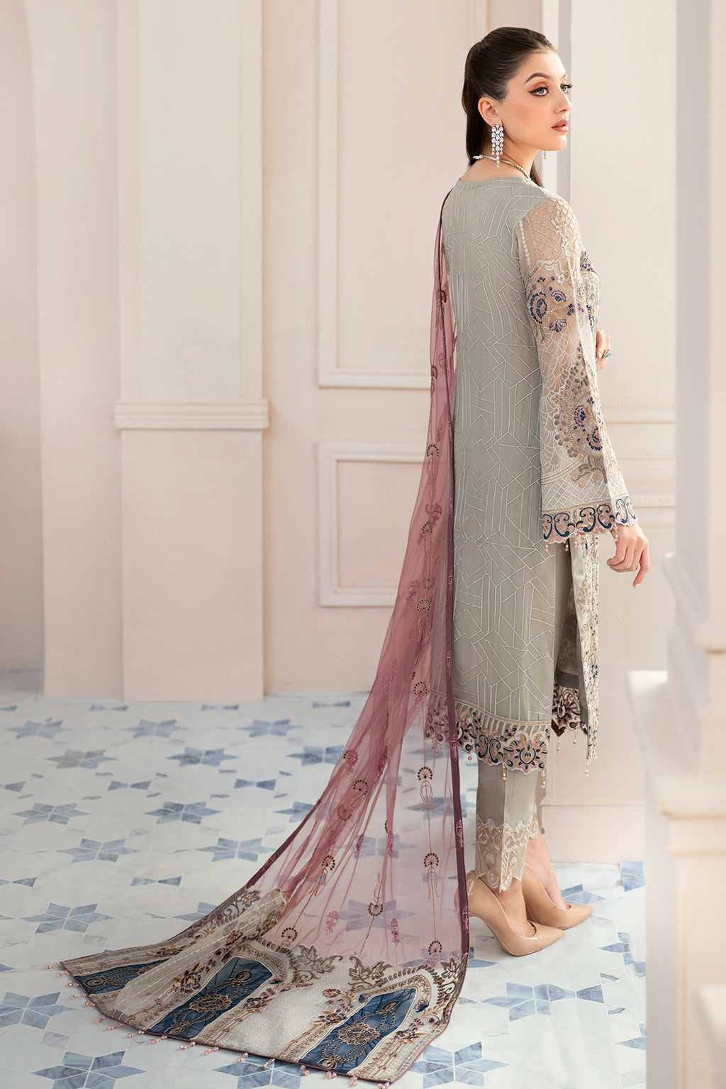 Ramsha | Rangoon Chiffon Collection 24 | D-907 - Khanumjan  Pakistani Clothes and Designer Dresses in UK, USA 