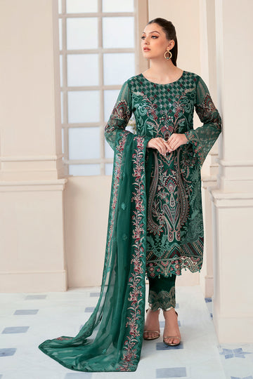 Ramsha | Rangoon Chiffon Collection 24 | D-908 - Khanumjan  Pakistani Clothes and Designer Dresses in UK, USA 