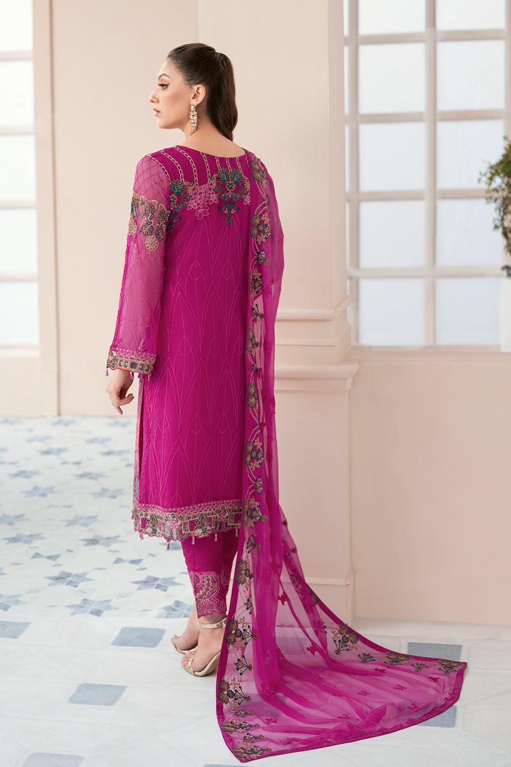 Ramsha | Rangoon Chiffon Collection 24 | D-912 - Khanumjan  Pakistani Clothes and Designer Dresses in UK, USA 