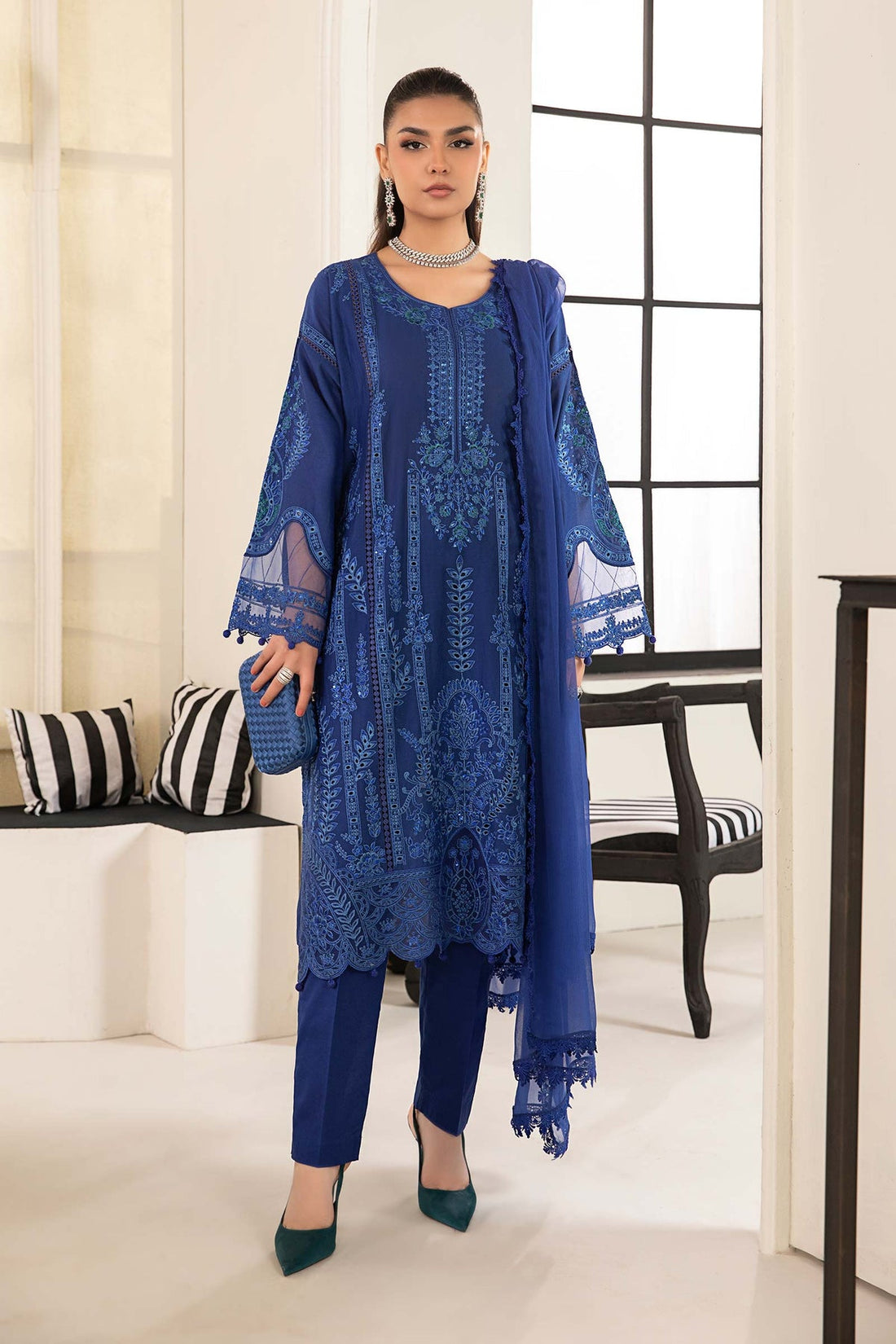 Maria B | Casual Pret 2024 | DW-EF24-02 - Khanumjan  Pakistani Clothes and Designer Dresses in UK, USA 