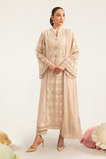 Maria B | Luxury Pret Pre Fall | DW-PF26-18-BEIGE