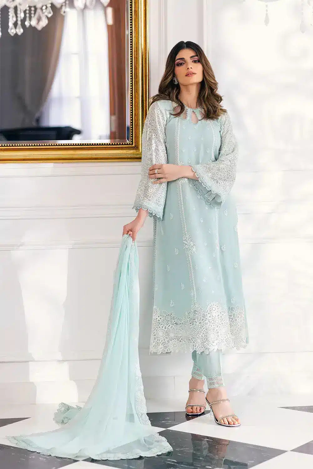 Azure | Embroidered Ensembles 23 | Daisy Charm - Khanumjan  Pakistani Clothes and Designer Dresses in UK, USA 