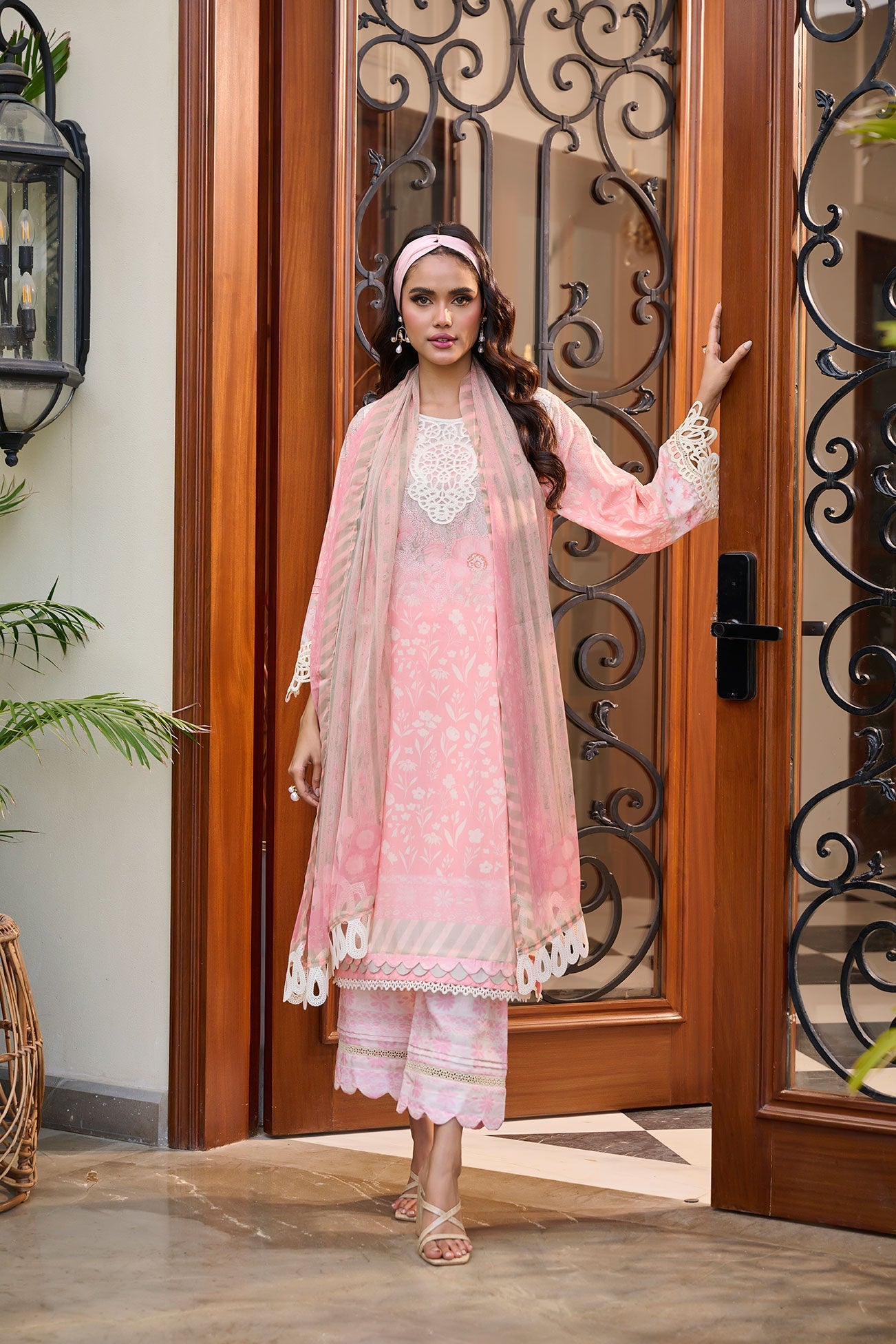 Dhanak | Lawn Collection SS-24 | 3183-Pink - Khanumjan  Pakistani Clothes and Designer Dresses in UK, USA 