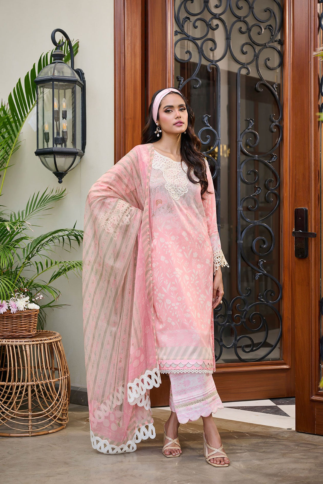 Dhanak | Lawn Collection SS-24 | 3183-Pink - Khanumjan  Pakistani Clothes and Designer Dresses in UK, USA 