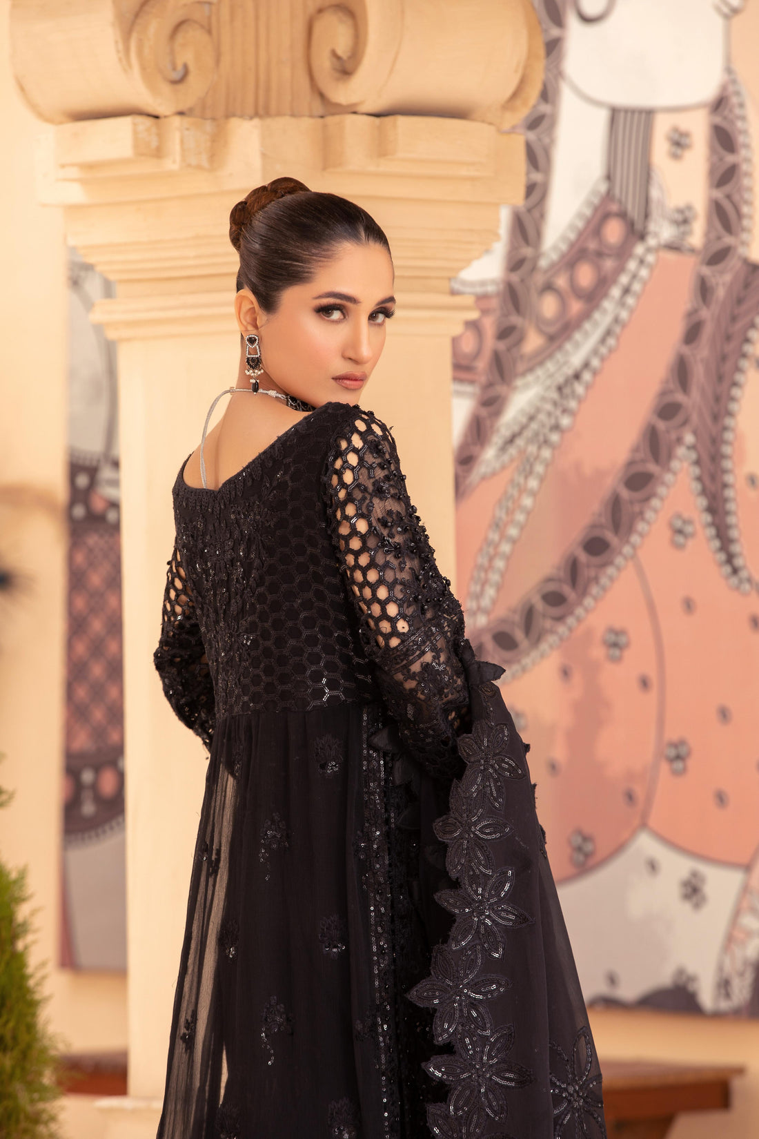 Diara Couture | Tehzeeb Wedding Formals |  BLACK NOIR