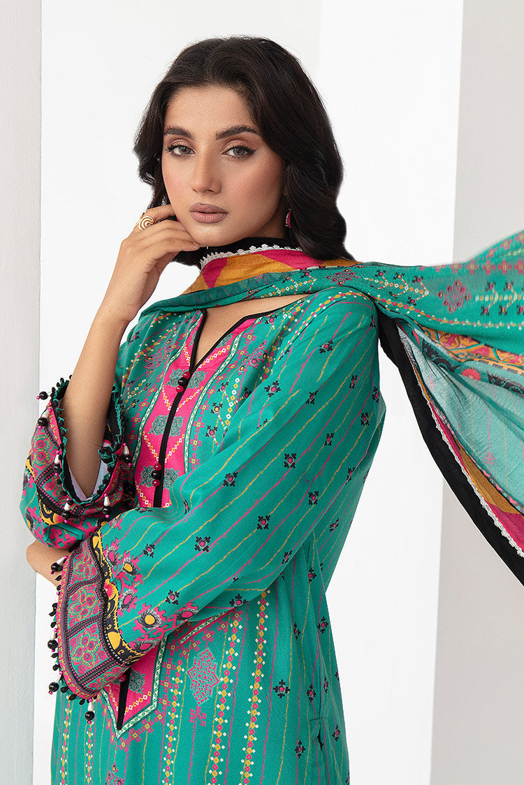 Ellena | Printed Lawn Collection | D19 - Khanumjan  Pakistani Clothes and Designer Dresses in UK, USA 