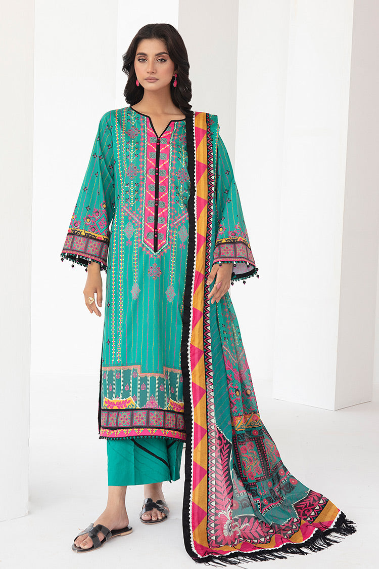 Ellena | Printed Lawn Collection | D19 - Khanumjan  Pakistani Clothes and Designer Dresses in UK, USA 