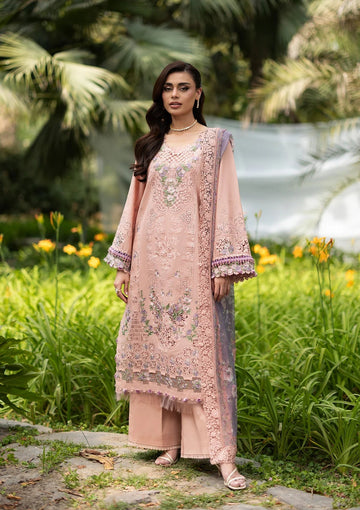 Elaf Premium | Luxury Lawn 26 | ELQ-6A BLUSHING ROSE