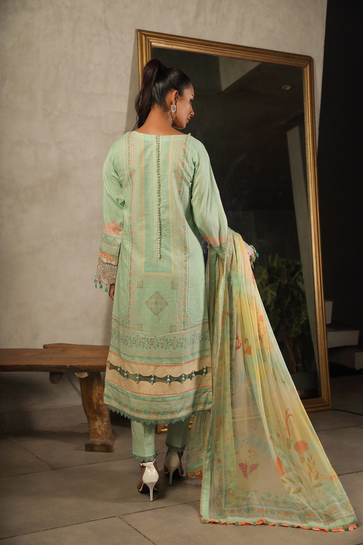 Ellena | Printed Lawn Collection | D02 - Khanumjan  Pakistani Clothes and Designer Dresses in UK, USA 