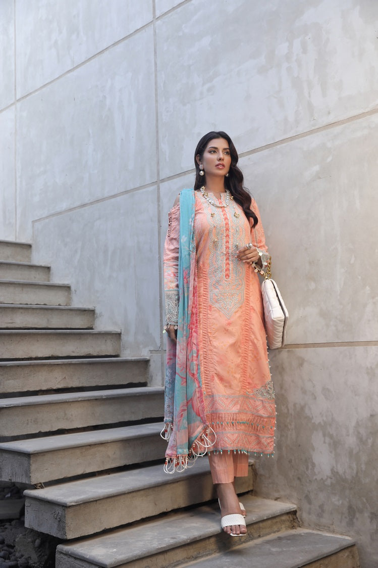 Ellena | Printed Lawn Collection | D03 - Khanumjan  Pakistani Clothes and Designer Dresses in UK, USA 