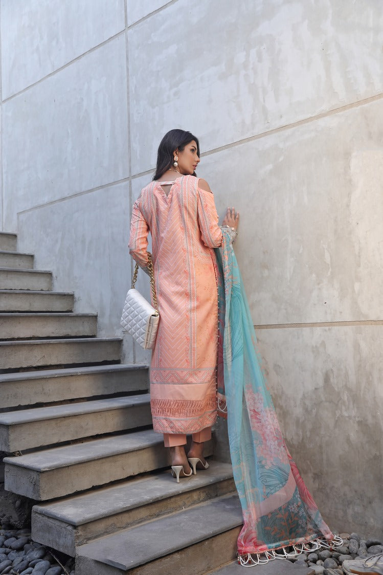 Ellena | Printed Lawn Collection | D03 - Khanumjan  Pakistani Clothes and Designer Dresses in UK, USA 