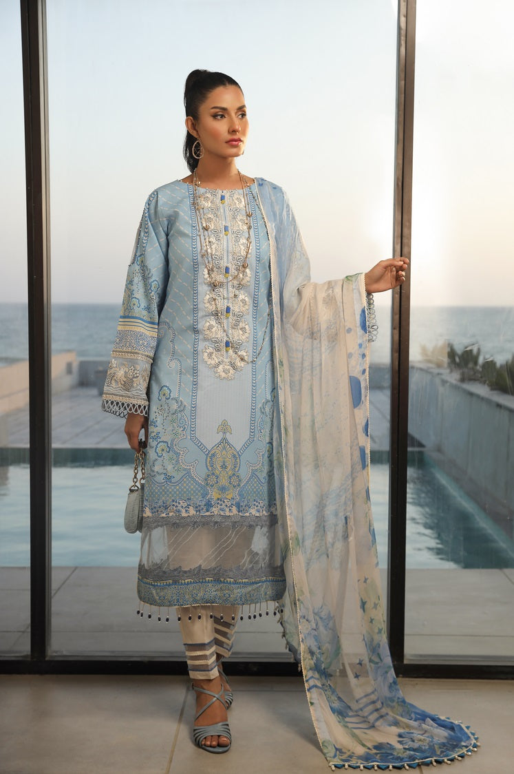 Ellena | Printed Lawn Collection | D05 - Khanumjan  Pakistani Clothes and Designer Dresses in UK, USA 