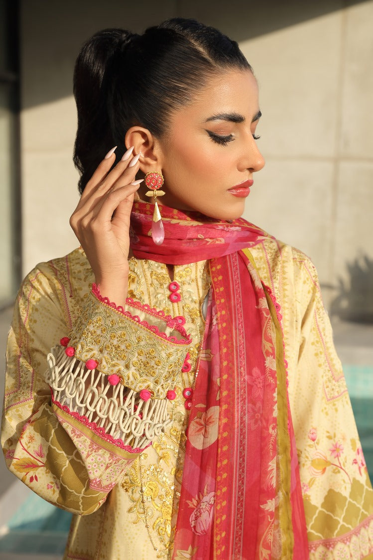 Ellena | Printed Lawn Collection | D06 - Khanumjan  Pakistani Clothes and Designer Dresses in UK, USA 