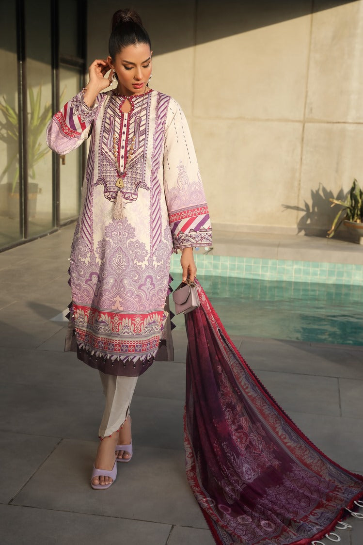 Ellena | Printed Lawn Collection | D07 - Khanumjan  Pakistani Clothes and Designer Dresses in UK, USA 
