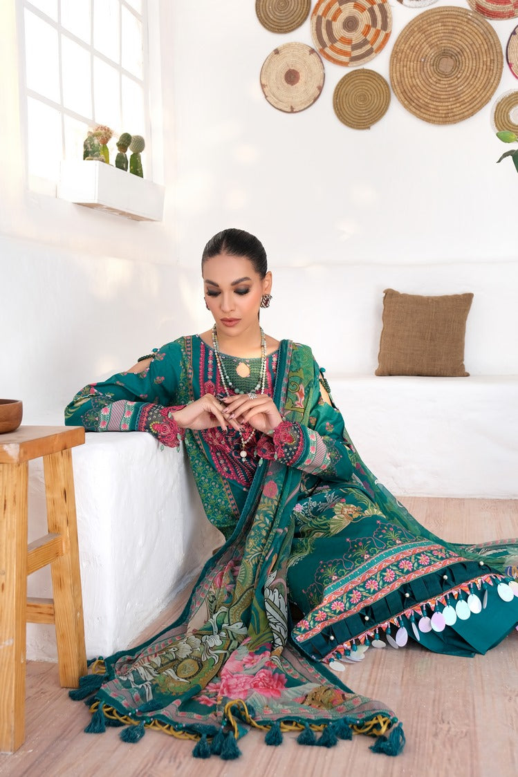Ellena | Printed Lawn Collection | D14 - Khanumjan  Pakistani Clothes and Designer Dresses in UK, USA 
