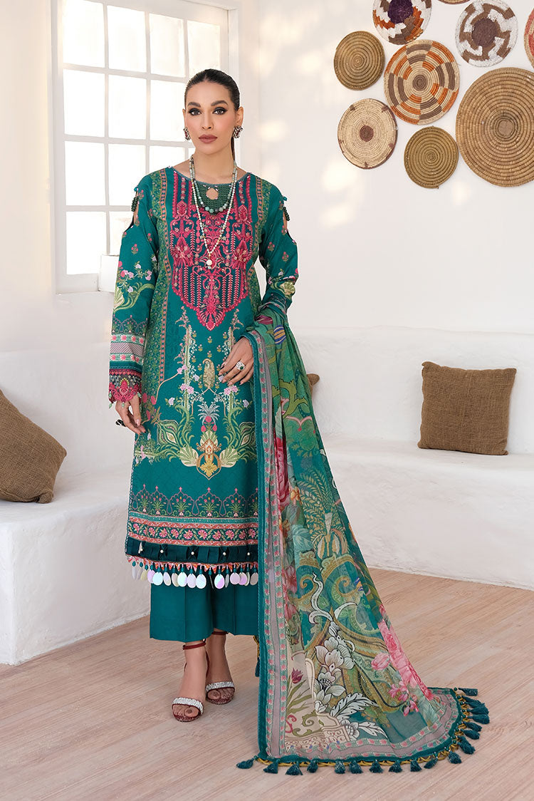 Ellena | Printed Lawn Collection | D14 - Khanumjan  Pakistani Clothes and Designer Dresses in UK, USA 