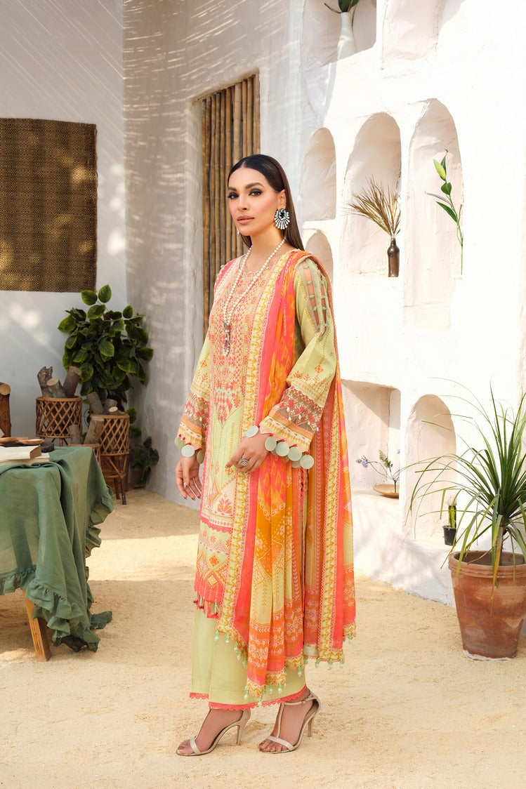 Ellena | Printed Lawn Collection | D16 - Khanumjan  Pakistani Clothes and Designer Dresses in UK, USA 
