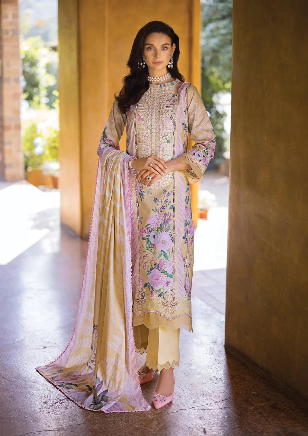 Elaf Premium | Print Chikankari 24 | ECT-04A TWINKLE - Khanumjan  Pakistani Clothes and Designer Dresses in UK, USA 