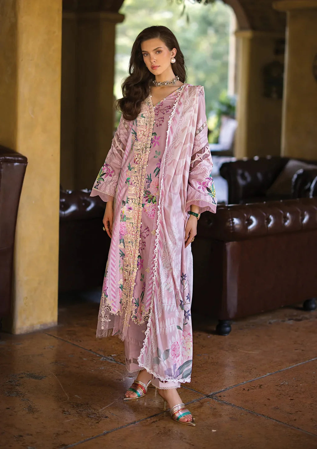 Elaf Premium | Print Chikankari 24 | ECT-04B DELPHINE - Khanumjan  Pakistani Clothes and Designer Dresses in UK, USA 