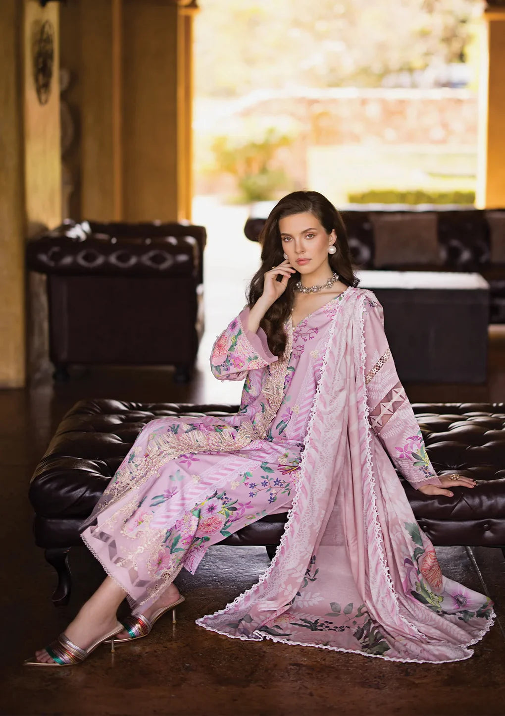 Elaf Premium | Print Chikankari 24 | ECT-04B DELPHINE - Khanumjan  Pakistani Clothes and Designer Dresses in UK, USA 