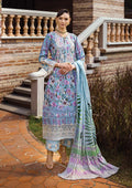 Elaf Premium | Print Chikankari 24 | ECT-03A OCEAN BLUE - Khanumjan  Pakistani Clothes and Designer Dresses in UK, USA 