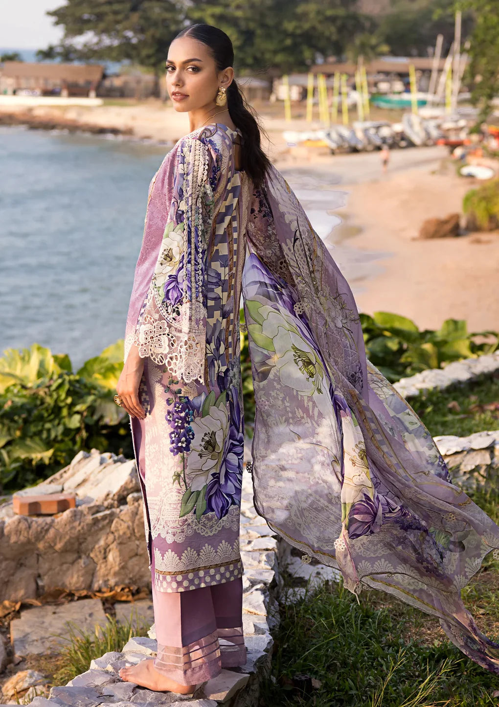 Elaf Premium | Signature Embroidered Lawn 24 | ESL-07A CUPID - Khanumjan  Pakistani Clothes and Designer Dresses in UK, USA 