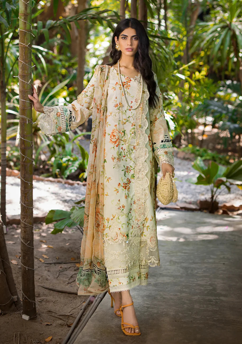 Elaf Premium | Signature Embroidered Lawn 24 | ESL-03A ANGELS BREATH - Khanumjan  Pakistani Clothes and Designer Dresses in UK, USA 