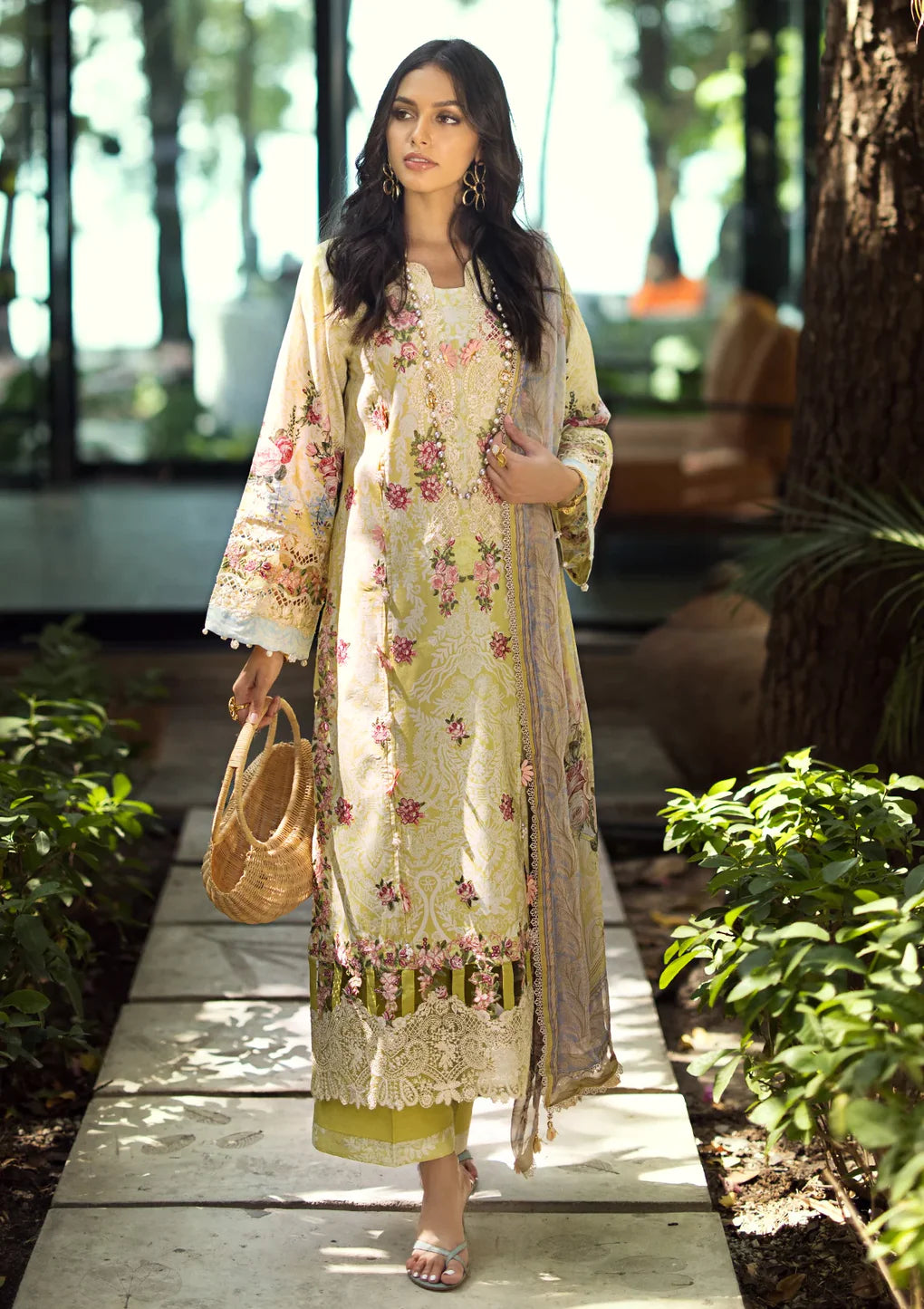 Elaf Premium | Signature Embroidered Lawn 24 | ESL-02A PIXIE DUST - Khanumjan  Pakistani Clothes and Designer Dresses in UK, USA 