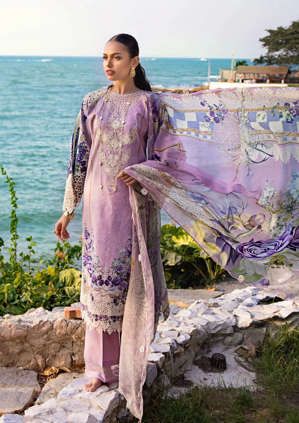 Elaf Premium | Signature Embroidered Lawn 24 | ESL-07A CUPID - Khanumjan  Pakistani Clothes and Designer Dresses in UK, USA 