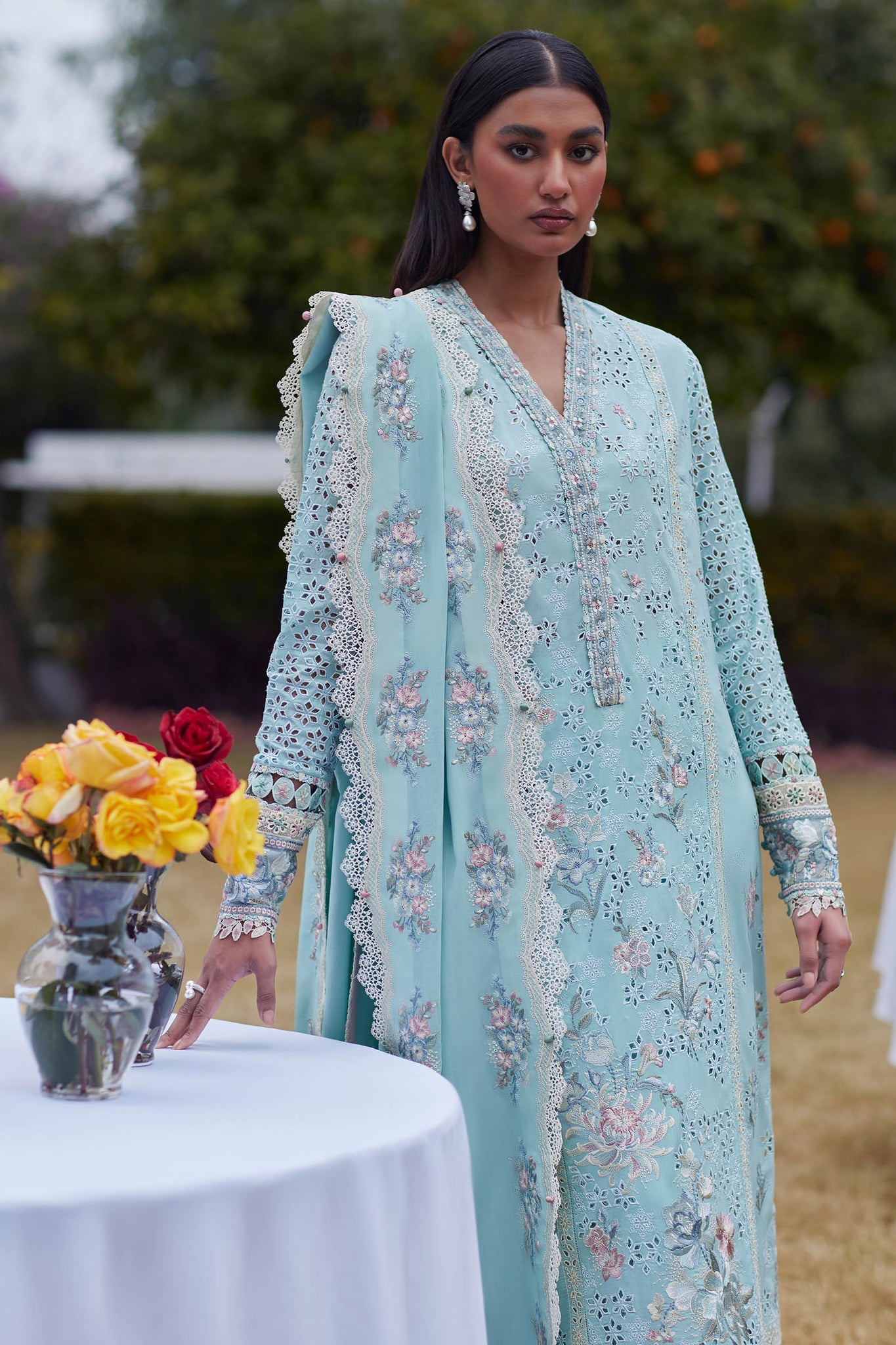 Elan | Lawn’24 | AIREEN (EL24-09 B) - Khanumjan  Pakistani Clothes and Designer Dresses in UK, USA 