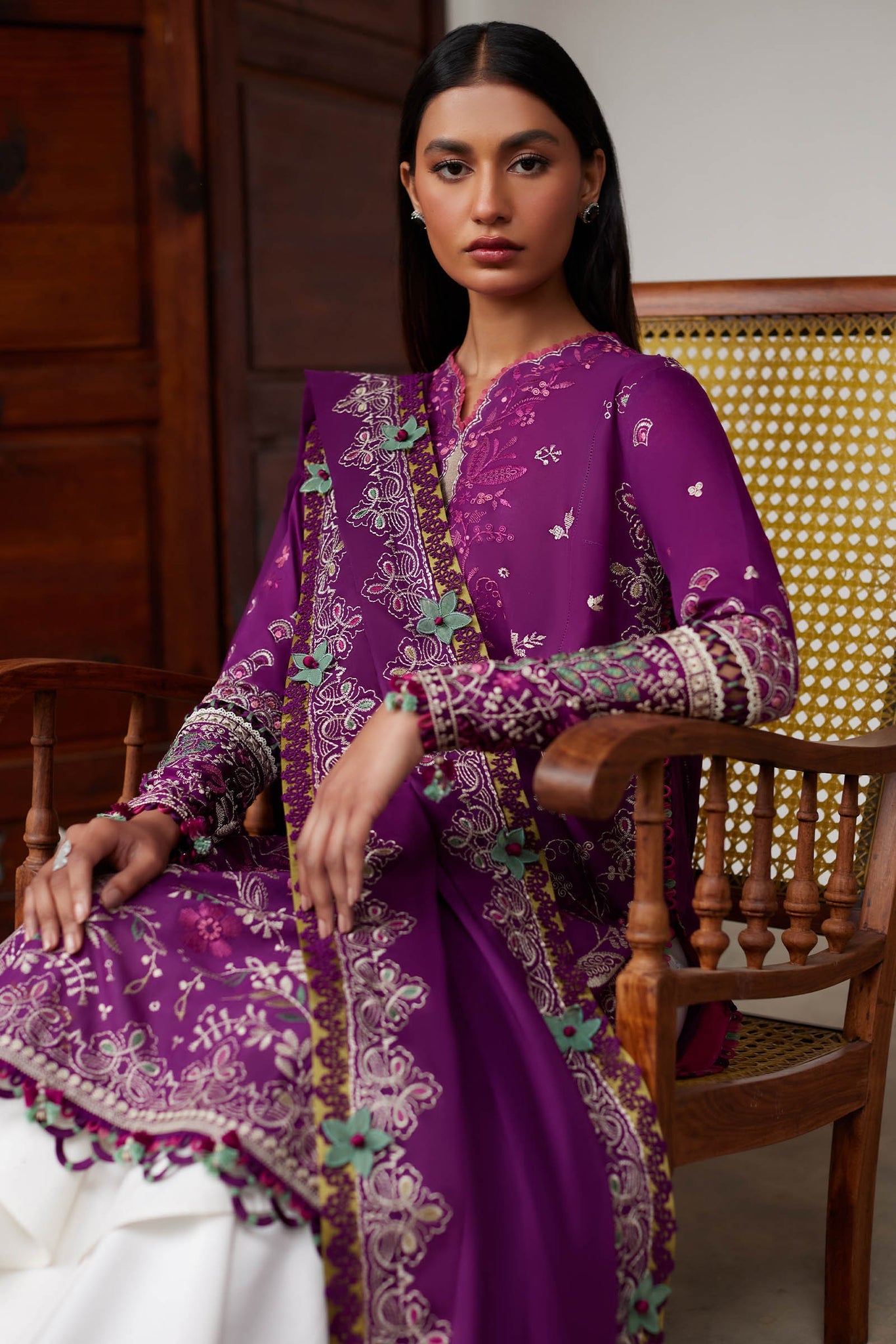 Elan | Lawn’24 |QISTINA (EL24-03 A) - Khanumjan  Pakistani Clothes and Designer Dresses in UK, USA 