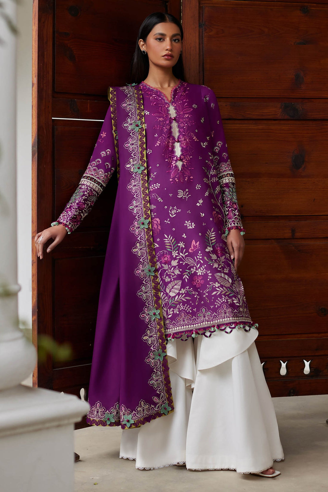 Elan | Lawn’24 |QISTINA (EL24-03 A) - Khanumjan  Pakistani Clothes and Designer Dresses in UK, USA 