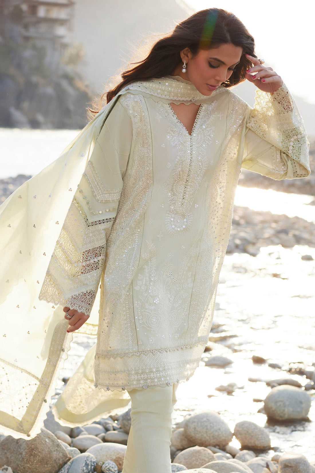 Elan | Lawn’24 | ZEINA (EL24-12 A) - Khanumjan  Pakistani Clothes and Designer Dresses in UK, USA 