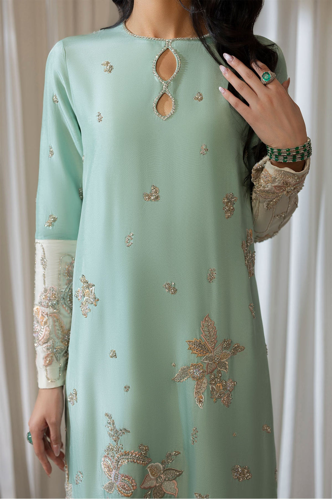 Erum Khan | Elan Formals | Mint Bloom