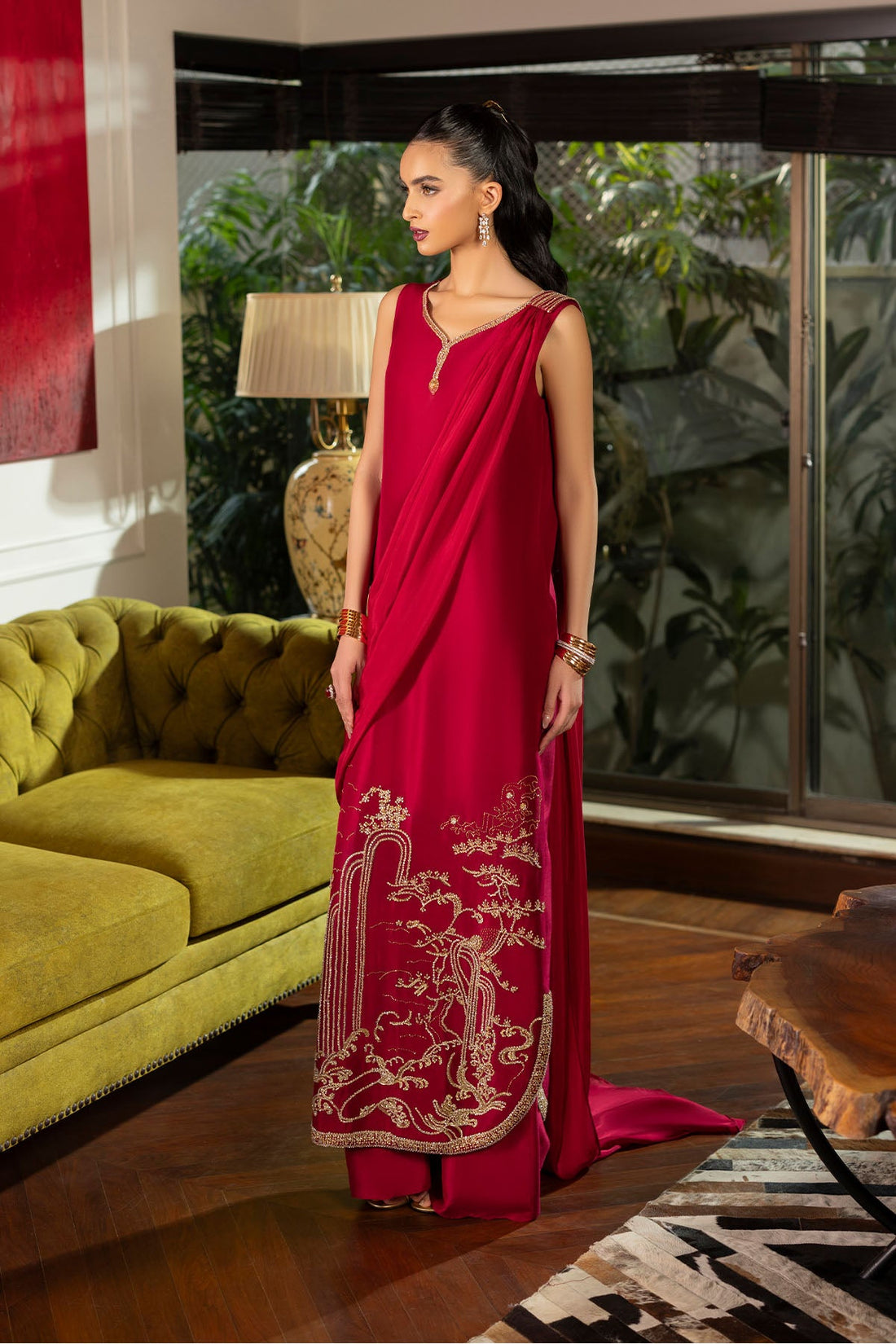 Erum Khan | Elan Formals |Crimson Reverie