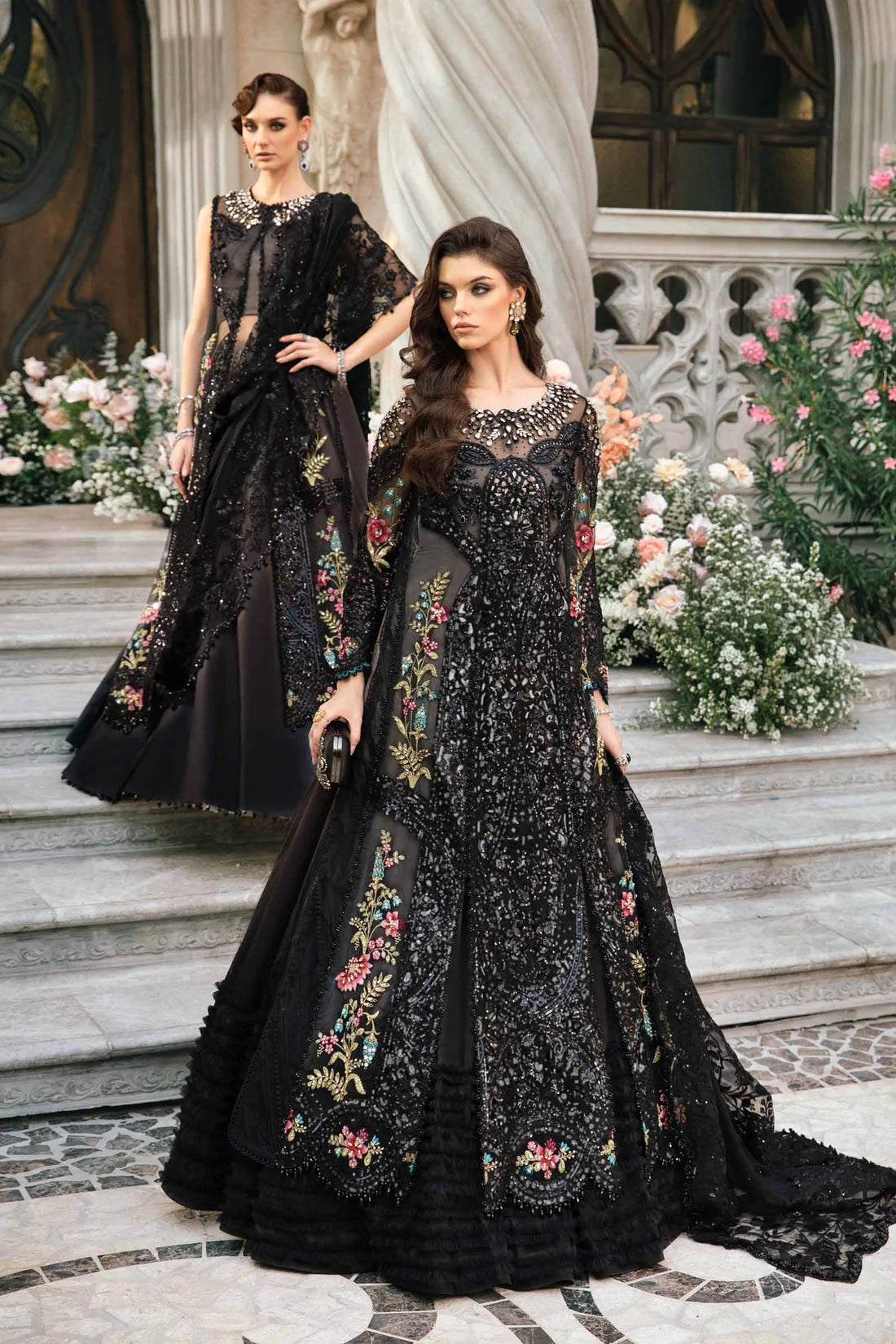 Maria B | Mbroidered Fabrics 2024 | BD-2802 - Khanumjan  Pakistani Clothes and Designer Dresses in UK, USA 