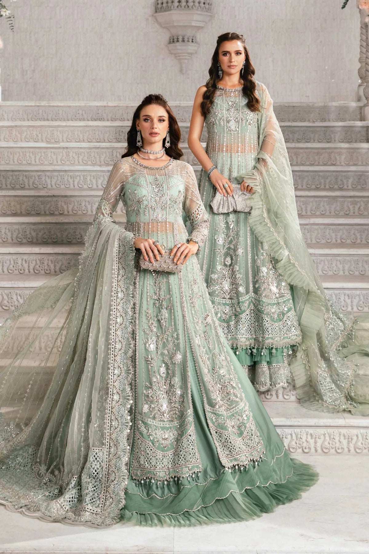 Maria B | Mbroidered Fabrics 2024 | BD-2803 - Khanumjan  Pakistani Clothes and Designer Dresses in UK, USA 