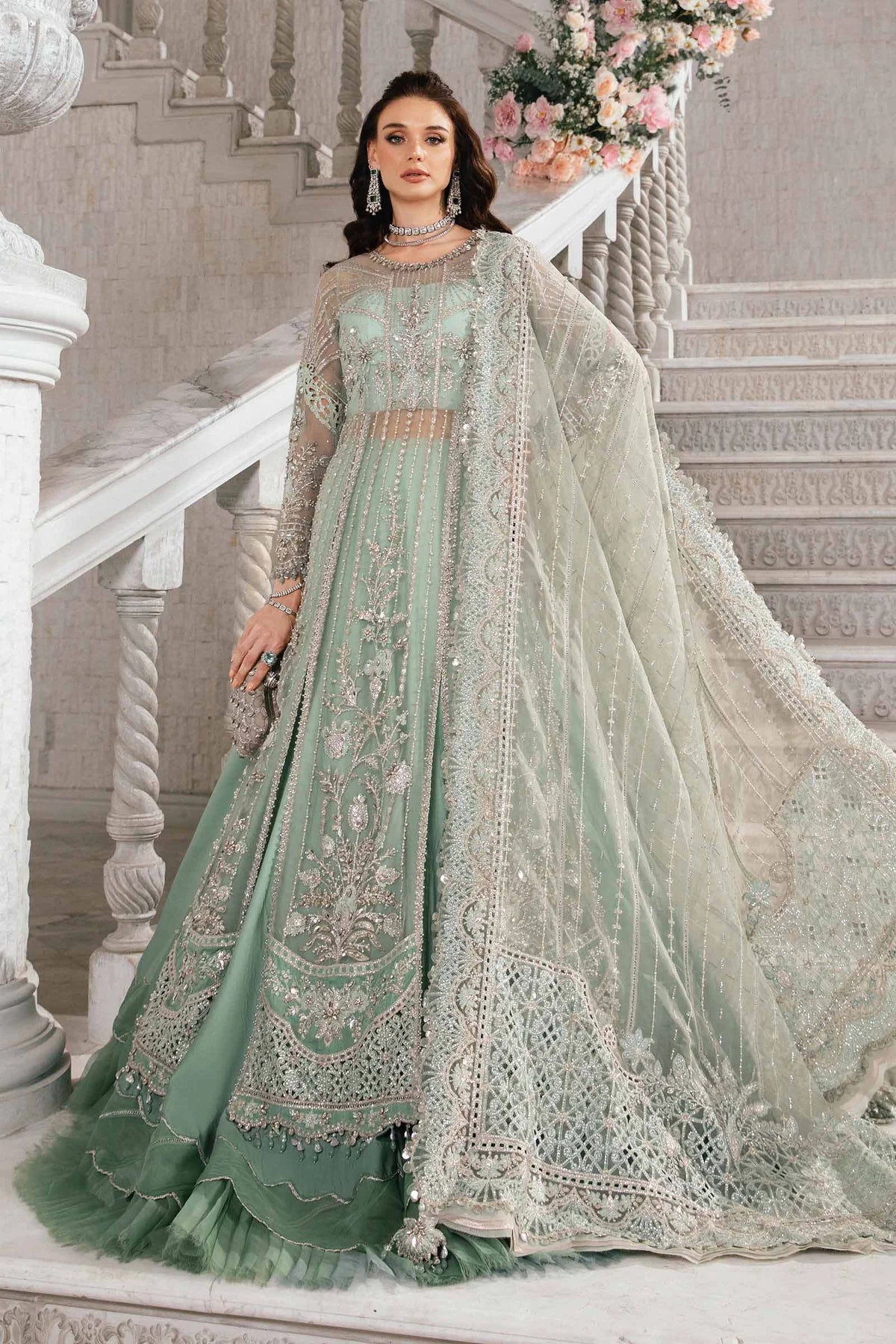 Maria B | Mbroidered Fabrics 2024 | BD-2803 - Khanumjan  Pakistani Clothes and Designer Dresses in UK, USA 