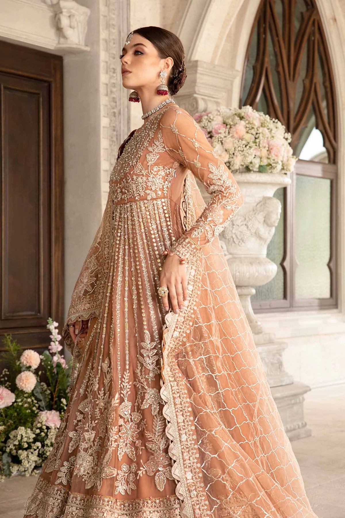 Maria B | Mbroidered Fabrics 2024 | BD-2804 - Khanumjan  Pakistani Clothes and Designer Dresses in UK, USA 