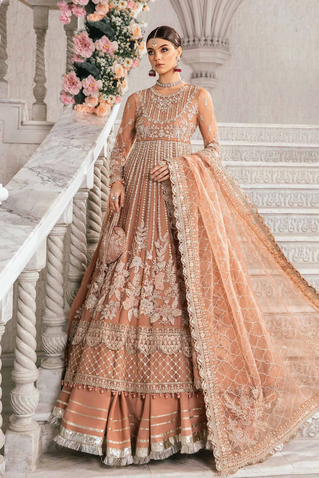 Maria B | Mbroidered Fabrics 2024 | BD-2804 - Khanumjan  Pakistani Clothes and Designer Dresses in UK, USA 