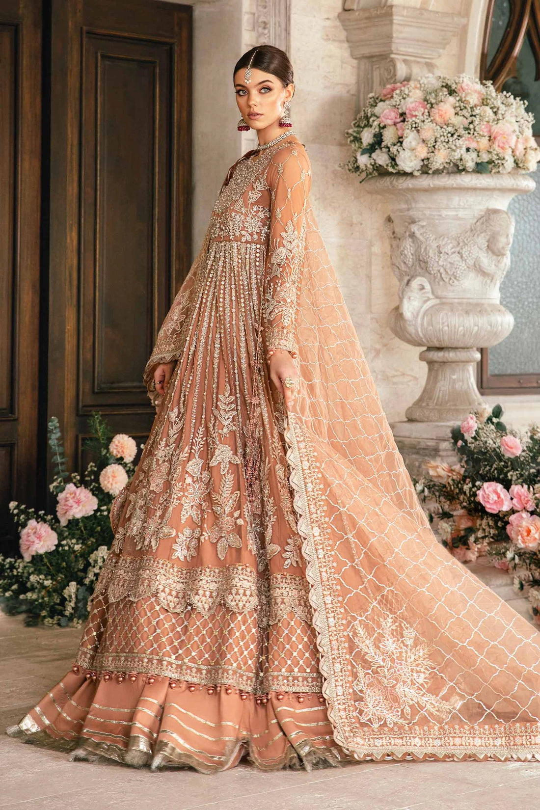 Maria B | Mbroidered Fabrics 2024 | BD-2804 - Khanumjan  Pakistani Clothes and Designer Dresses in UK, USA 
