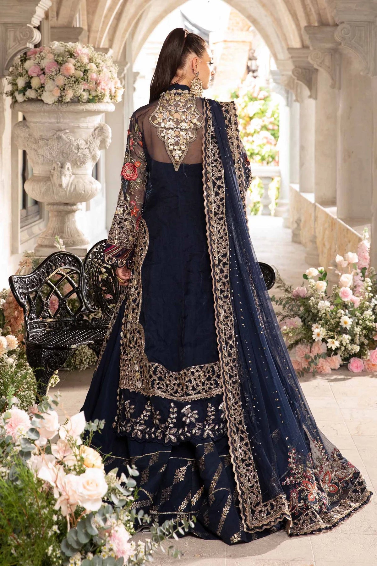 Maria B | Mbroidered Fabrics 2024 | BD-2808 - Khanumjan  Pakistani Clothes and Designer Dresses in UK, USA 