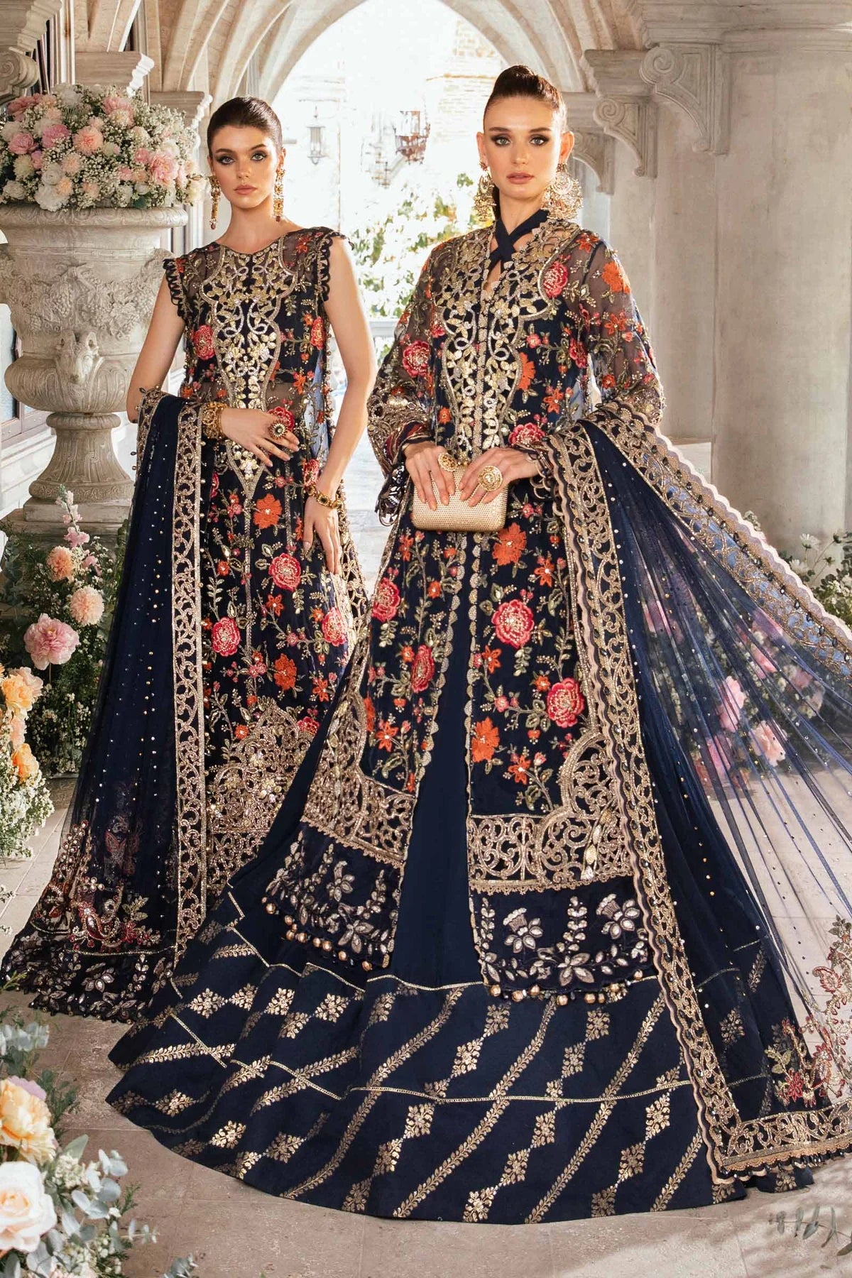 Maria B | Mbroidered Fabrics 2024 | BD-2808 - Khanumjan  Pakistani Clothes and Designer Dresses in UK, USA 