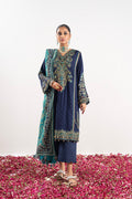 Alkaram | Festive Collection | FC-W-29K-23-3-Dark Blue - Khanumjan  Pakistani Clothes and Designer Dresses in UK, USA 