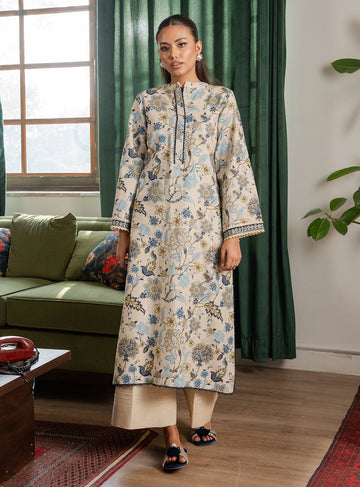 Faiza Faisal | Lumiere Winter Pret | IVORY MIST